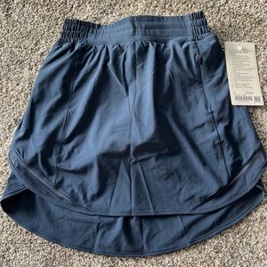 Lululemon Navy Hotty Hot High Rise Skirt (Long)
